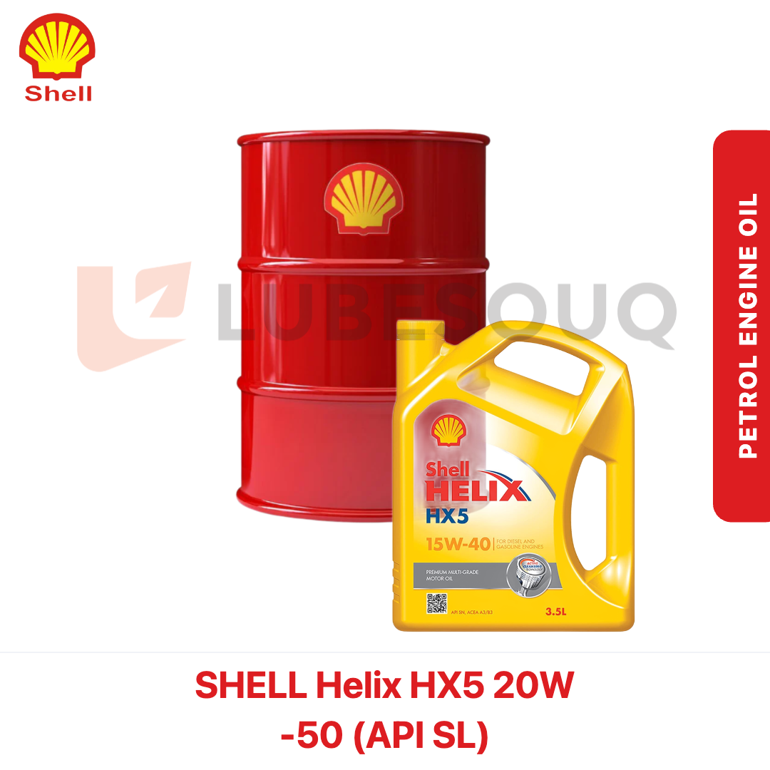 SHELL Helix HX5 20W -50 (API SL) | Lubesouq